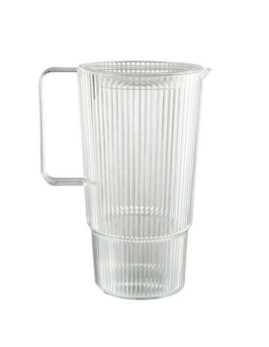 JARRA 2,3 LT ACRILICO RAYAS TRANSPARENTE 313809