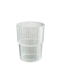 VASO 450 ML ACRILICO RAYAS TRANSPARENTE 313806