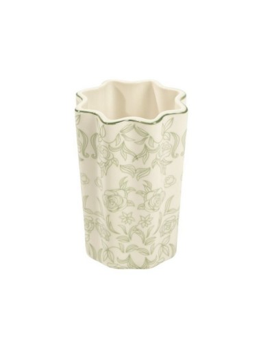 VASO ONDAS FLORES VERDE 2293903