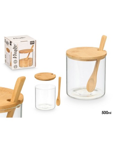 AZUCARERO BOROSILICATO T/BAMBU 10260