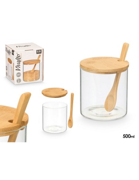 AZUCARERO BOROSILICATO T/BAMBU 10260