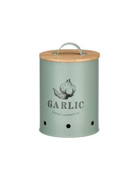 BOTE AJOS TAPA BAMBU VERDE MENTA 10899