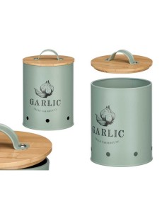 BOTE AJOS TAPA BAMBU VERDE MENTA 10899 2