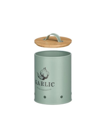 BOTE AJOS TAPA BAMBU VERDE MENTA 10899