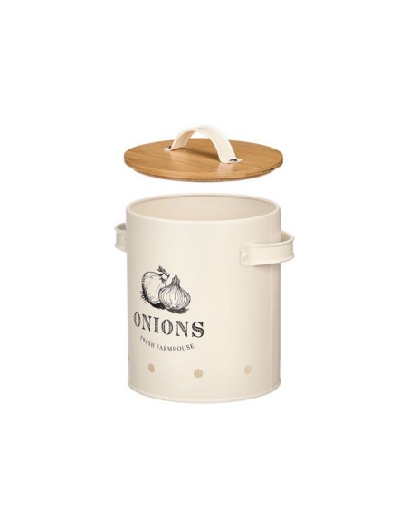 CEBOLLERO TAPA BAMBU CREMA 10897
