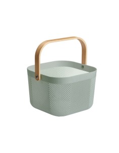 CESTA MULTIUSOS VERDE CUADRADA C/ASA 12198 2