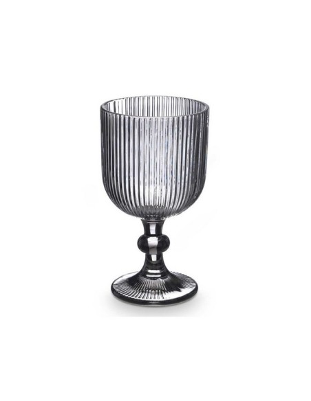 COPA AGUA 370 ML GRIS RAYAS 37565
