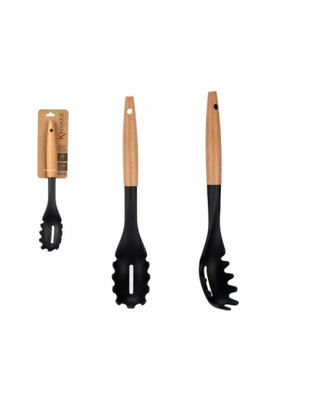 CUCHARA PASTA COCINA MANGO MADERA 79623