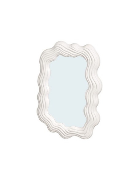 ESPEJO PLASTICO FORMA BLANCO 45 CM 13104