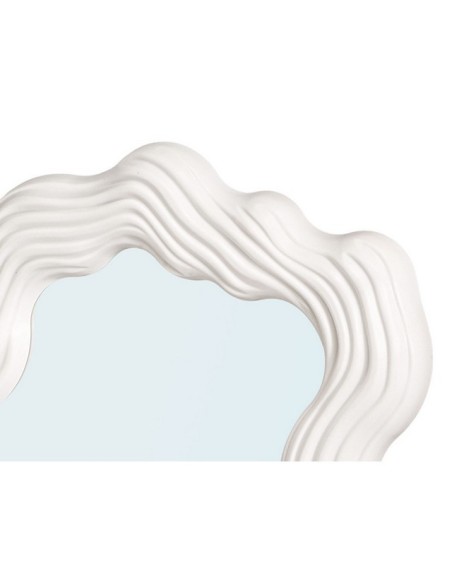 ESPEJO PLASTICO FORMA BLANCO 45 CM 13104