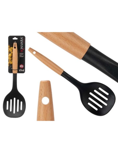 ESPUMADERA COCINA MANGO MADERA 79622