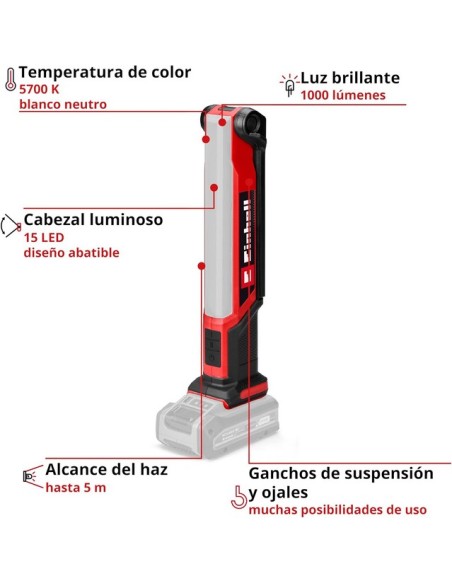 LINTERNA BAT. TE-CL 18/1000 LI 4514180 S/ BAT.