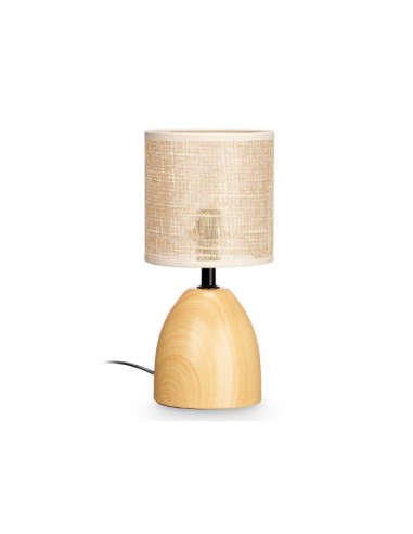 LAMPARA SOBREMESA EFECTO MADERA OVAL 10942