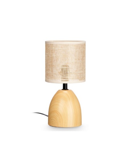 LAMPARA SOBREMESA EFECTO MADERA OVAL 10942