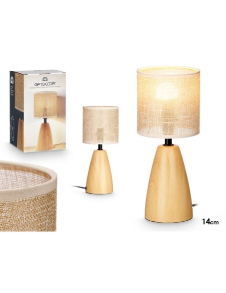 LAMPARA SOBREMESA EFECTO MADERA OVAL 10943