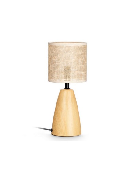 LAMPARA SOBREMESA EFECTO MADERA OVAL 10943